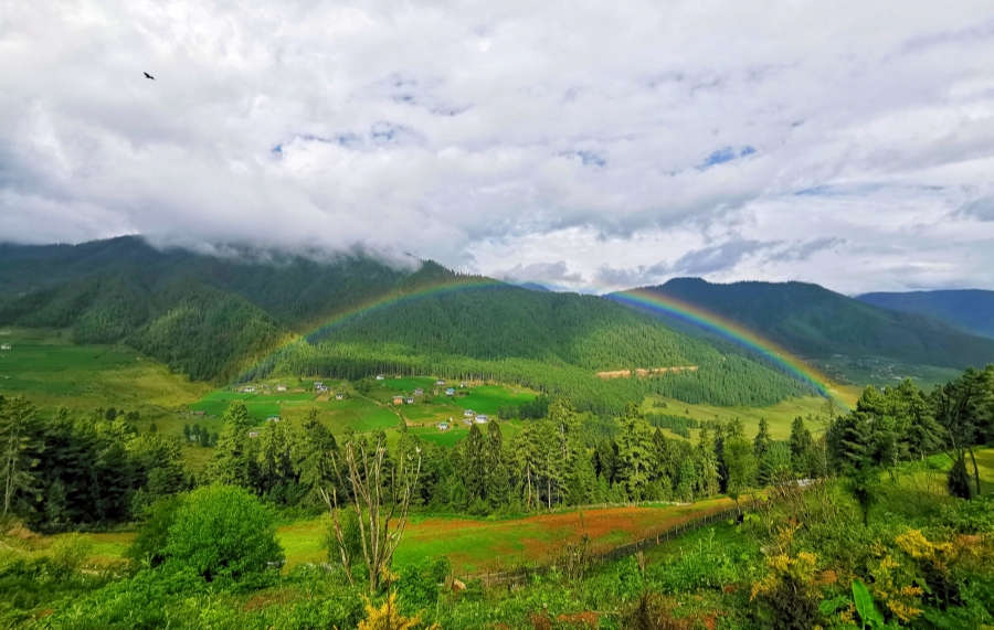 不丹田园风景